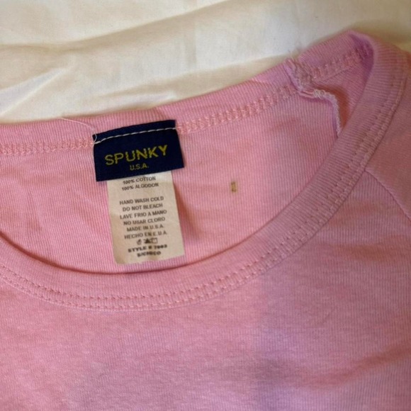 Y2K Pink Camo BabyTee Britney Spears 2000s NWOT Lizzie McGuire Cadet Kelly - Picture 2 of 4